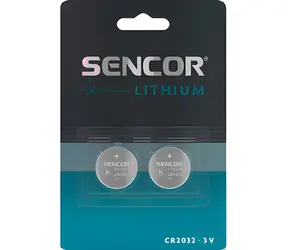 Sencor CR2032 / Lithiová knoflíková baterie / 3V / 2 ks
