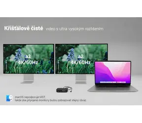 i-tec USB-C Dual HDMI Docking Station / Dokovací stanice / 2× HDMI 4K / 6× USB / LAN / PD 100W