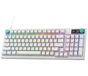 Logitech G316 X bílá / Herní klávesnice / 98% / DE layout