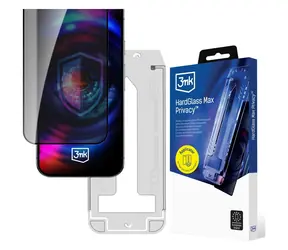 3mk HardGlass Max Privacy FrameFit / Ochranné sklo / Apple iPhone 15 Plus a 16 Plus / 9H / Privacy 28°