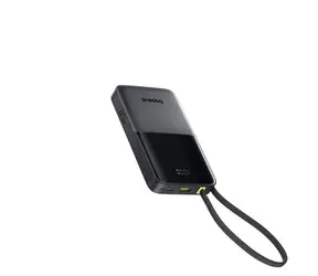 Baseus EnerFill FC51 Bipow2 Pro černá / Powerbanka / 10 000 mAh / 22,5W / vestavěný USB-C kabel