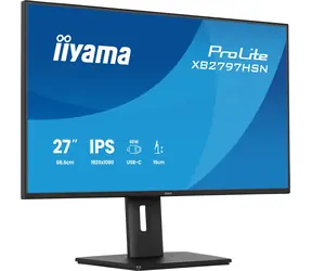 27" Iiyama ProLite XB2797HSN-B1 černá / Monitor / IPS / 1920x1080 Full HD / 120 Hz / 1 ms / USB-C dock 65W / repro