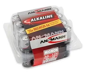 Ansmann Red / Baterie alkalická AA (LR6) / 1,5 V / 20 ks