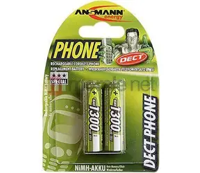 Ansmann DECT HR6 / Nabíjecí baterie / AA / NiMH / 1300 mAh / 1.2V / 2 ks