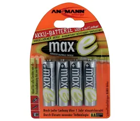 Ansmann maxE / Akumulátor / AA / NiMH / 1,2 V / 2100 mAh / 4 ks