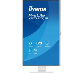 27" Iiyama ProLite XB2797QSU-W1 bílá / Monitor / IPS / QHD / 75Hz / 1ms / pivot / repro