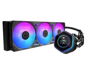 Cooler Master MasterLiquid 360 Atmos II LCD ARGB černá / Vodní chladič AIO / 3x 120mm / LDB / 38.5 dB / 190 CFM