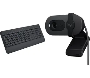 Logitech K650 Signature + Brio 100 / Klávesnice + webkamera / Bluetooth / USB