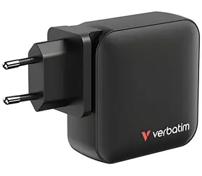 Verbatim 32216 165W šedá / Cestovní nabíjecí adaptér / GaN / 3x USB-C PD / 1x USB-A QC 3.0