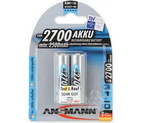 Ansmann 2700 AA / Akumulátor / NiMH / 2 500 mAh / 2 ks