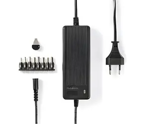 Nedis Univerzální napájecí adaptér černá / Napájecí adaptér / 60 W / 6–16 V DC / 8 konektorů / 1,10 m