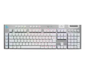 Logitech G915 X Lightspeed bílá / Herní klávesnice / DE layout / Bluetooth + USB Lightspeed / RGB Lightsync