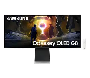 34" Samsung Odyssey OLED G8 S34DG850SU stříbrná / OLED / 3440 x 1440 / 21:9 / 0,03 ms / 175 Hz / 250 cd / HDMI+DP+USB-C