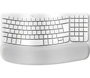 Logitech Wave Keys for Mac off-white / Ergonomická klávesnice / DE layout / Bluetooth