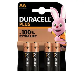 Duracell AA / Baterie / alkalická / 4 ks