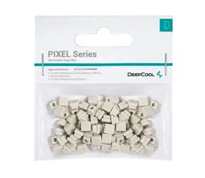 Deepcool Pixel šedá / Dekorativní pryžové bity / 100 ks