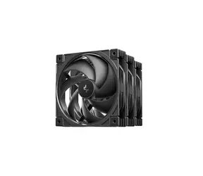 DEEPCOOL FD12 V2 černá / Sada 3 kusy / 120mm / 79.89 CFM / 35.66 dB / 2500 RPM / 4-Pin PWM