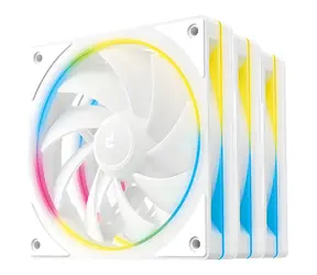 DEEPCOOL FL12 SE bílá / Sada 3 kusy / 120mm / 50.74 CFM / 28.7 dB / ARGB