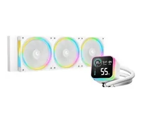 Deepcool LQ360 Ultra ARGB bílá / AIO vodní chladič CPU / 3x 120 mm / 500-2150 RPM / 32 dB / 55 CFM