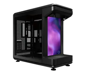 Cooler Master MasterFrame 360 Stage LCD černá / Skříň ATX / LCD displej / 2x tvrzené sklo / bez zdroje