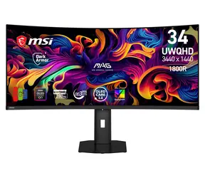 34.18" MSI MAG 341CQP X28 černá / Monitor / UWQHD / QD-OLED / 21:9 / 280 Hz / 0,03 ms / HDMI+DP+USB-C