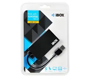 iBox IUH3F56 černá / USB Hub / 4x USB-A 3.2 Gen 1