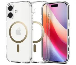 Spigen Ultra Hybrid MagSafe clear gold / Ochranný kryt / Apple iPhone 17 / MagSafe