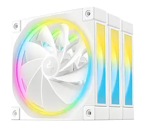 DEEPCOOL FL12R 3ks bílá / Ventilátor / 120 mm / Reverzní / ARGB Gen2 / 500–2150 RPM / 33,9 dB / PWM