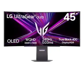 44.5" LG 45GX900A-B černá / Monitor / OLED / 3440x1440 / 21:9 / 240Hz / 275 cd/m2 / 2x HDMI+DP / Repro