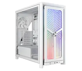 Corsair FRAME 4000X RS bílá / Midi-Tower / E-ATX / 4x 120mm RS120 / bez zdroje / průhledná bočnice
