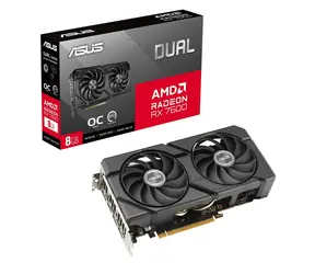 ASUS Dual Radeon RX 7600 EVO OC / Grafická karta / 2300-2715 MHz / 8GB D6 / 128-bit / 1x HDMI + 3x DP
