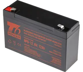 T6 Power NP6-12 / Akumulátor VRLA / 6 V / 12 Ah / Faston 6,3 mm
