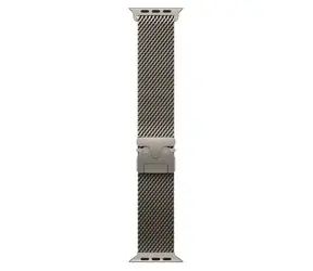 Apple Watch Milanese Loop 49 mm přírodní titan M / Řemínek milánský tah / 155–185 mm