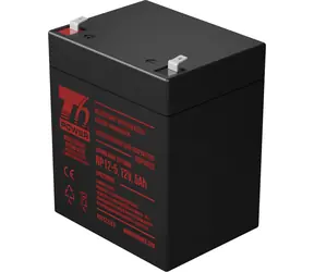 T6 Power NP12-5 / Olověný akumulátor VRLA / 12 V / 5 Ah / F2 Faston 6,3 mm