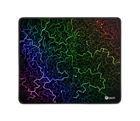 C-TECH ANTHEA ARC barevná / Herní podložka pod myš / 320x270x4mm / obšité okraje