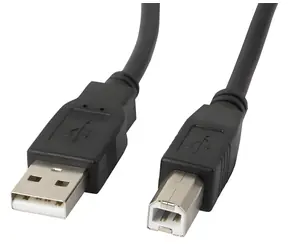 Lanberg CA-USBA-11CC-0030-BK černá / Kabel USB / USB-A (M) - USB-B (M) / USB 2.0 / 3 m