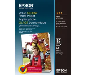 EPSON Value Glossy Photo Paper A4 / Fotopapír / Lesklý / 183 g/m2 / 50 listů