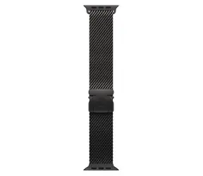 Apple Watch Titanium Milanese Loop 49 mm černá vel. S / Řemínek milánský tah / 130–160 mm