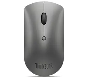 Lenovo ThinkBook Bluetooth Silent Mouse šedá / Myš / Bluetooth 5.0 / Optická / 2400 DPI
