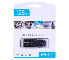 PNY Attaché 4 černá / Flash disk / 128 GB / USB 2.0