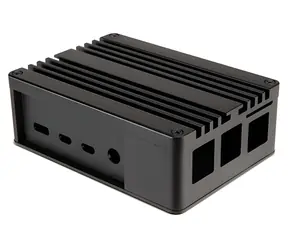 Akasa Pi 4 Pro černá / Skříň Raspberry Pi 4 / pasivní chlazení / eloxovaný hliník