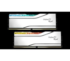 G.Skill Trident Z5 Royal RGB stříbrná 32GB (2x16GB) 6000MHz / Operační paměť / DDR5 / CL28 / DIMM / XMP 3.0 / 1.4V