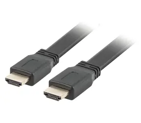 Lanberg CA-HDMI-21CU-0018-BK černá / Kabel HDMI / 1.8 m / HDMI 2.0 / 18 Gbit/s / ARC