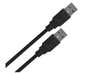 LANBERG CA-USBA-20CU-0010-BK černá / Kabel USB-A na USB-A / USB 2.0 / 1 m