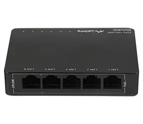 Lanberg DSP3-1005-60W černá / Switch / 5x GbE / 4x PoE+ 802.3at / 60W