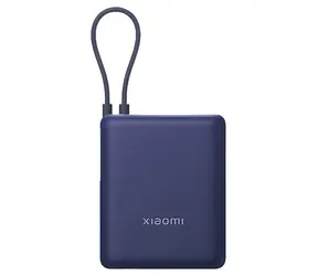 Xiaomi Power Bank 10000 mAh Ice Blue / Powerbanka / 33W / integrovaný kabel / 2x USB-C + 1x USB-A