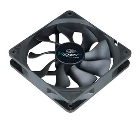 Akasa Viper S-Flow černá / Ventilátor / 120 mm / 4-pin PWM / 600–1900 RPM / 6,9–23,8 dBA / HDB