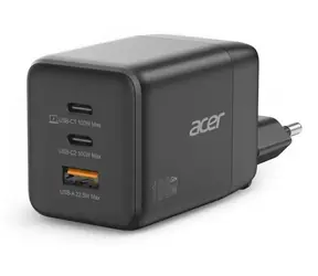 Acer GaN nabíječka 100W černá / 2× USB-C PD / 1× USB-A QC