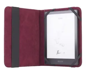 C-TECH PROTECT RLC-02 bordó / Kožené pouzdro pro čtečku e-knih / 6" / Onyx Boox Go 6, Poke 5