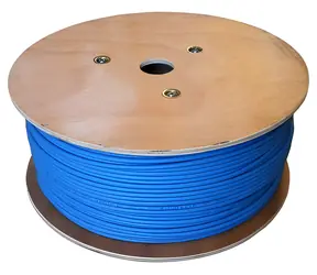 DATACOM F/FTP drát CAT6A modrá / Síťový kabel / LSOH / 500 MHz / 100 m